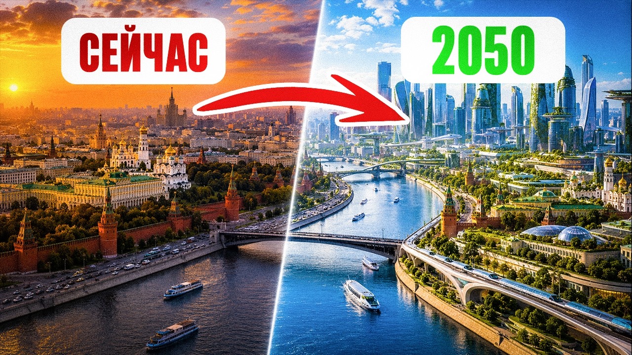 Обложка видео о недвижимости и городах 2050 года